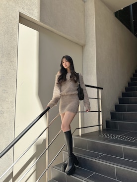 「GYDA（ジェイダ）のアイテム（ワンピース）」を使った、mikuさん（レディース・160cm）の秋コーディネート