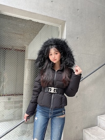 GDベルト付きショートダウンコート｜ジェイダ（GYDA）公式通販｜RUNWAY