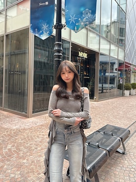 「GYDA（ジェイダ）のアイテム」を使った、mikuさん（レディース・160cm）の冬コーディネート