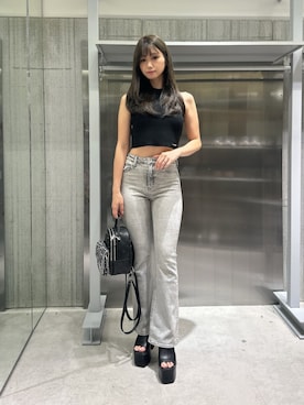 「GYDA（ジェイダ）のアイテム（パンツ）」を使った、mikuさん（レディース・160cm）の秋コーディネート