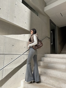 「GYDA（ジェイダ）のアイテム（パンプス）」を使った、mikuさん（レディース・160cm）の秋コーディネート