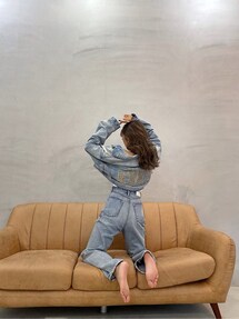 GYDA × 倖田來未★サイドスタッズベルトデザインデニム GYDA×KODAKUMI】サイドスタッズベルトデザインデニムパンツ