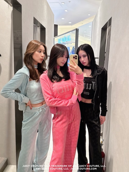 セール】GYDA×Juicy Couture GG JC Emboss Big Bling Velour Bustier