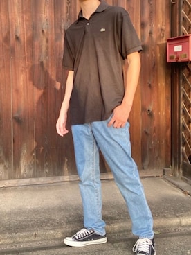 「ラコステ」｜TAKAHIRO TheSimpleさん（メンズ・183cm・20代）の秋コーディネート