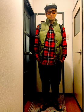 「FAT（エフエイティー）のアイテム」を使った、Iwashi-chanさん（メンズ・166cm）の冬コーディネート