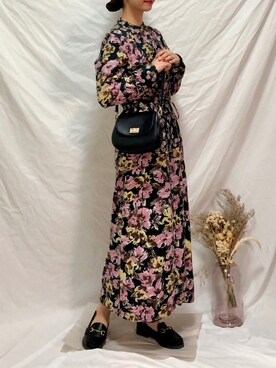 「Right-on（ライトオン）のアイテム（ワンピース/ドレス）」を使った、iruriさん（レディース・162cm）の秋コーディネート