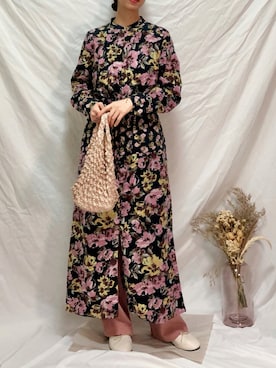 「Right-on（ライトオン）のアイテム（ワンピース/ドレス）」を使った、iruriさん（レディース・162cm）の秋コーディネート