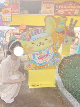 「アイテム（カチューシャ）」を使った、モエさん（レディース・148cm）の夏コーディネート