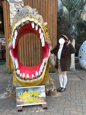 「アイテム（ソックス/靴下）」を使った、モエさん（レディース・148cm）の秋コーディネート