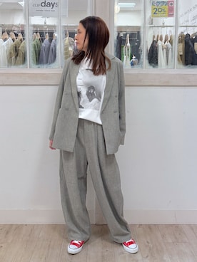 「studio CLIP（スタディオクリップ）のアイテム」を使った、まりこさん（レディース・163cm）の秋コーディネート