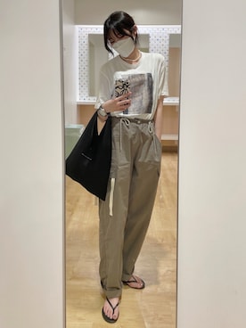 「SHIPS（シップス）のアイテム（サンダル）」を使った、ayakaさん（レディース・161cm）の夏コーディネート