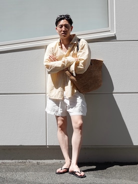 「アイテム（サンダル）」を使った、Kaito さん（メンズ・175cm）の夏コーディネート