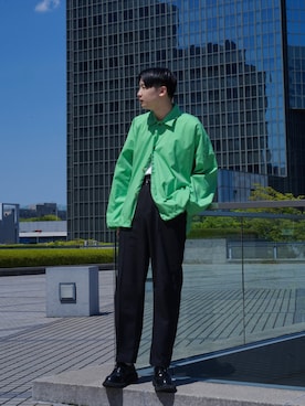 「JOURNAL STANDARD（ジャーナルスタンダード）のアイテム（タンクトップ）」を使った、岡本 大護さん（メンズ・180cm）の春コーディネート