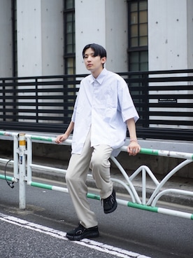 「Scat（スキャット）のアイテム」を使った、岡本 大護さん（メンズ・180cm）の夏コーディネート