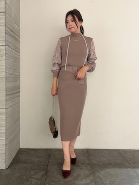 「ニットアップ」｜PINKY&DIANNEさん（レディース・162cm）の秋コーディネート