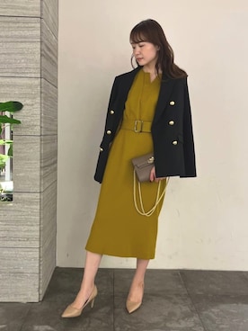 「PINKY&DIANNE（ピンキーアンドダイアン）のアイテム（ワンピース）」を使った、PINKY&DIANNEさん（レディース・156cm）の秋コーディネート