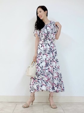 ◇マグノリアプリントフレアスカート【セットアップ対応商品】 ANAYI