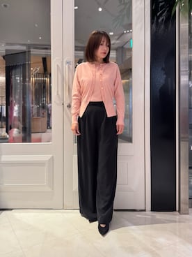 「アイテム（カーディガン/ボレロ、ピンク系）」を使った、PINKY&DIANNEさん（レディース・161cm）の夏コーディネート