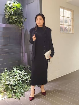 「PINKY&DIANNE（ピンキーアンドダイアン）のアイテム（ワンピース）」を使った、PINKY&DIANNEさん（レディース・158cm）の秋コーディネート