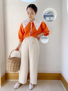 「apres（アプレ）のアイテム」を使った、きゃのさん（レディース・155cm）の春コーディネート