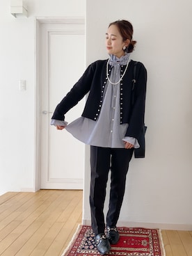 「IENA（イエナ）のアイテム」を使った、きゃのさん（レディース・155cm）の冬コーディネート