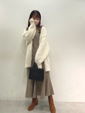 「ストレッチブーツ」｜AYANOさん（レディース・159cm・20代）の秋コーディネート