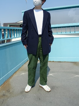 「GIVENCHY（ジバンシイ）のアイテム（ジャケット/アウター）」を使った、あけみやさん（メンズ・170cm）の春コーディネート