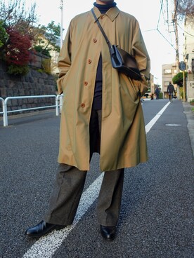 「DOLCE&GABBANA（ドルチェアンドガッバーナ）のアイテム（スラックス）」を使った、あけみやさん（メンズ・170cm）の冬コーディネート