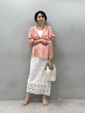 「LARUTA（ラルータ）のアイテム」を使った、あずささん（レディース・165cm）の春コーディネート