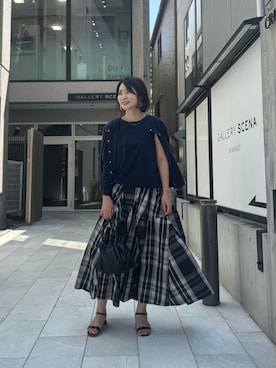 「骨格ナチュラル」｜あずささん（レディース・165cm）の夏コーディネート