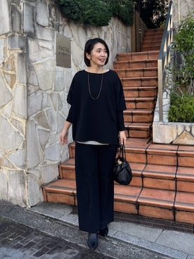 「LARUTA（ラルータ）のアイテム」を使った、あずささん（レディース・165cm）の冬コーディネート