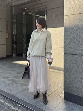 「LARUTA（ラルータ）のアイテム」を使った、あずささん（レディース・165cm）の冬コーディネート