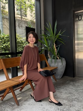 「骨格ナチュラル」｜あずささん（レディース・165cm）の夏コーディネート