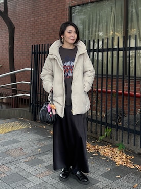 「LARUTA（ラルータ）のアイテム（ダウンジャケット/コート）」を使った、あずささん（レディース・165cm）の冬コーディネート