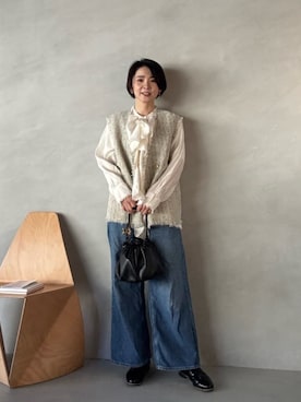 「LARUTA（ラルータ）のアイテム」を使った、あずささん（レディース・165cm）の冬コーディネート