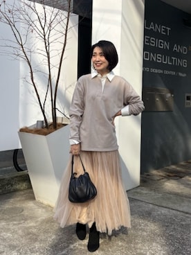 「LARUTA（ラルータ）のアイテム」を使った、あずささん（レディース・165cm）の冬コーディネート