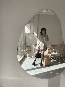 「SENSION（センション）のアイテム」を使った、m a y a .さん（レディース・157cm）の秋コーディネート