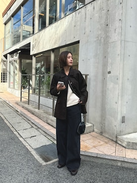 「アイテム（その他アウター）」を使った、nanohaさん（レディース・164cm）の秋コーディネート