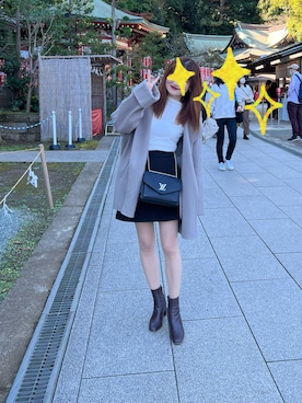 「Arpege story（アルページュストーリー）のアイテム（ジャケット/アウター）」を使った、Chikaさん（レディース・156cm）の秋コーディネート