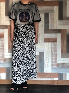 「PUBLUX（パブリュクス）のアイテム（スカート）」を使った、AYUMIさん（レディース・157cm）の夏コーディネート