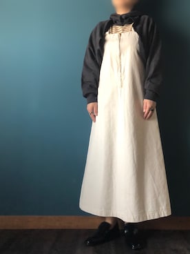 「サロペットスカート」｜「アイテム（その他）」を使った、AYUMIさん（レディース・157cm）の春コーディネート