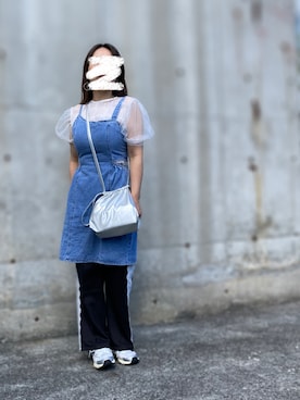 「SANSeLF（サンセルフ）のアイテム（チュニック）」を使った、AYUMIさん（レディース・158cm）の秋コーディネート