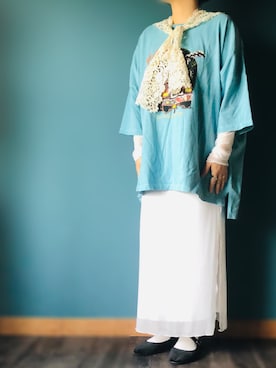 「INTER FACTORY（インターファクトリー）のアイテム（ワンピース/ドレス）」を使った、AYUMIさん（レディース・157cm）の秋コーディネート