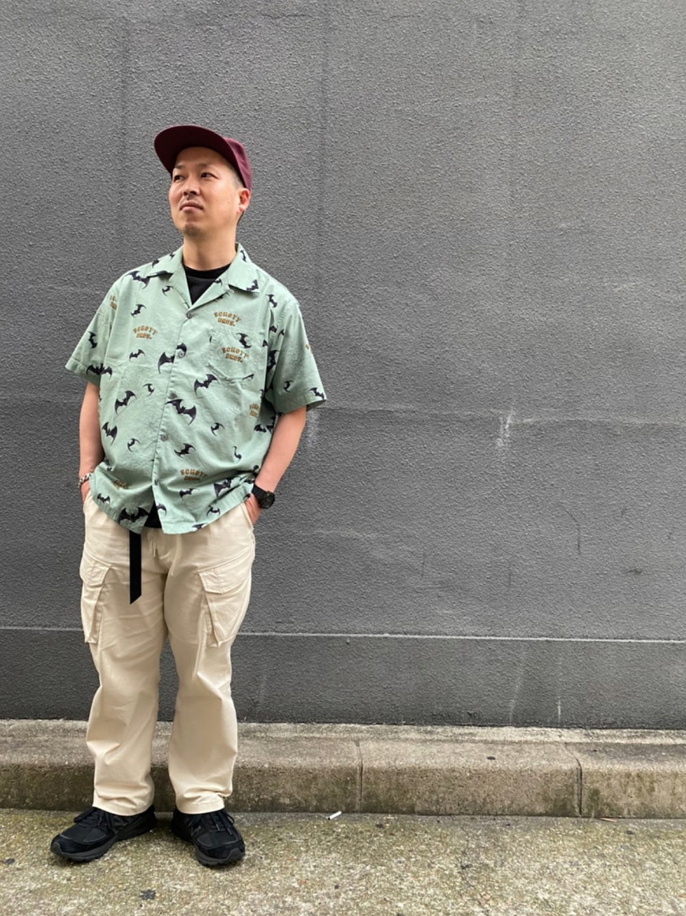 【Schottショット】Lサイズ 開襟シャツ　コウモリ kawakami｜schottのシャツ/ブラウスを使ったコーディネート - WEAR