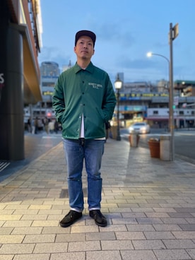 「ロールアップ」｜「アイテム（ブルゾン）」を使った、kawakamiさん（メンズ・171cm）の春コーディネート