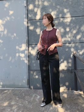 「アイテム（アクセサリー）」を使った、ミズタマ⭐︎さん（レディース・157cm）の夏コーディネート