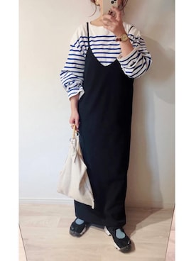 「アイテム（その他）」を使った、ミズタマ⭐︎さん（レディース・157cm）の春コーディネート
