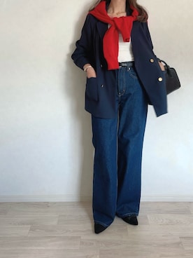 「ete（エテ）のアイテム」を使った、ミズタマ⭐︎さん（レディース・157cm）の冬コーディネート