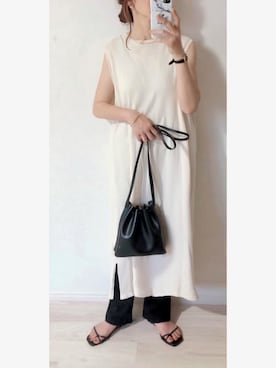 「CASIO」｜「アイテム（ワンピース/ドレス）」を使った、ミズタマ⭐︎さん（レディース・157cm）の夏コーディネート
