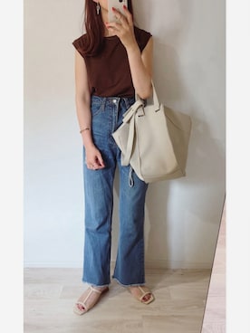 「エアリズム」｜ミズタマ⭐︎さん（レディース・157cm）の夏コーディネート